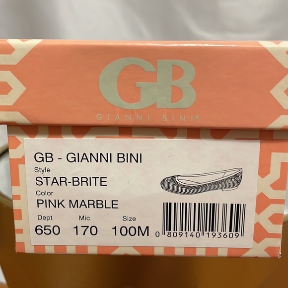 Gianni Bini Star Bright Pink Marble size 10 NWT - Picture 9 of 10